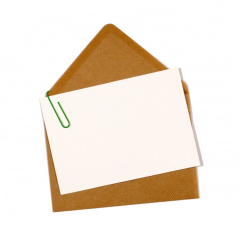 letter card with brown envelope 1101 1008 1